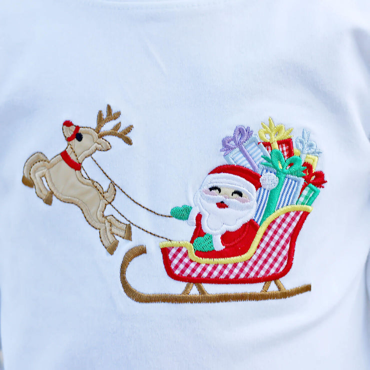 Rudolph & Santa's Sleigh Long Sleeve Shirt