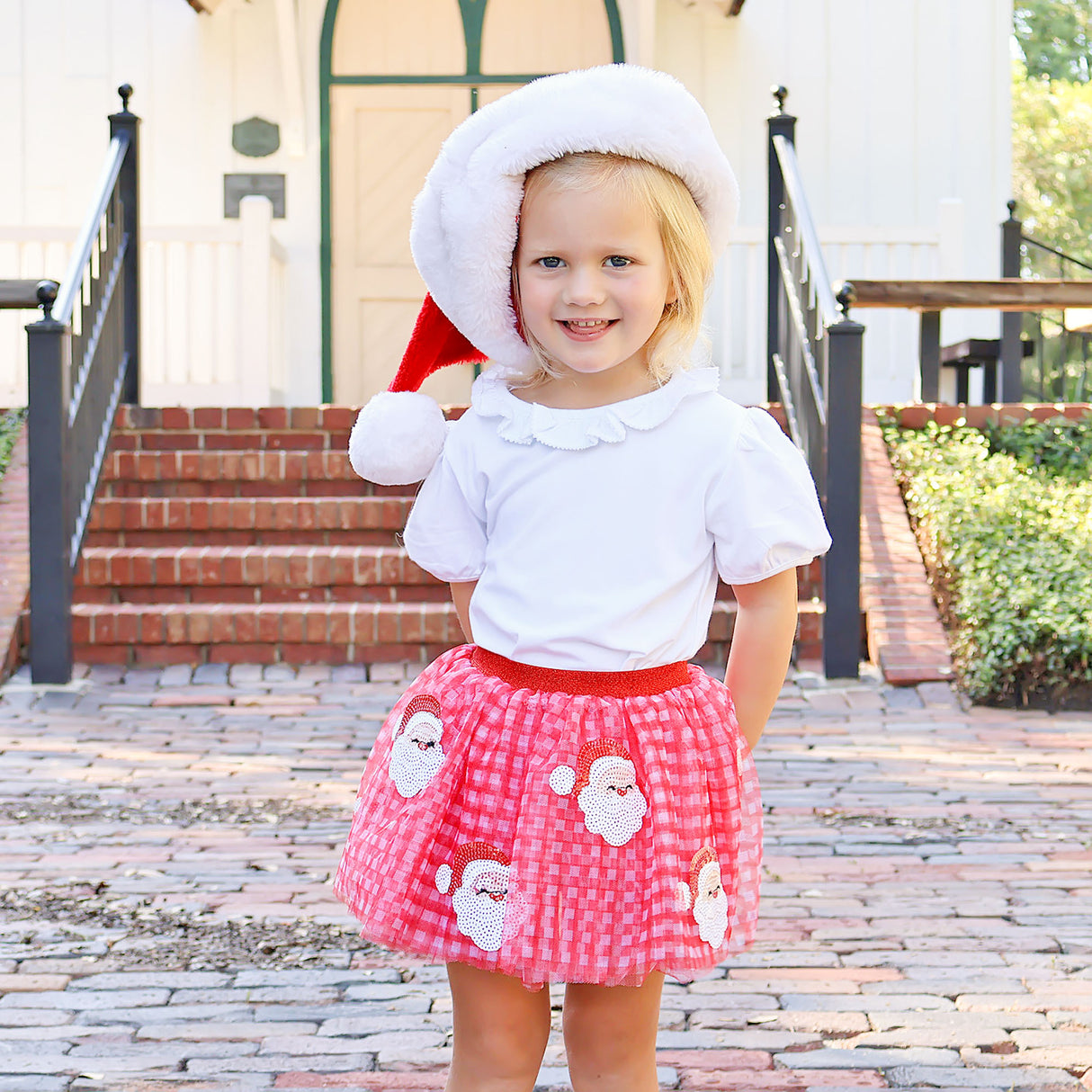 Happy Santa Sequin Tutu Skirt