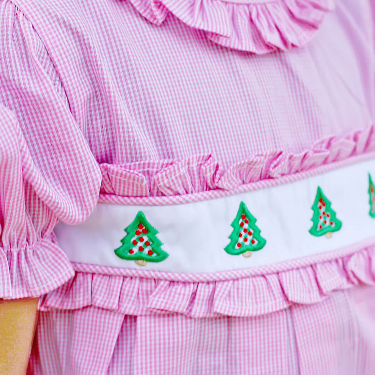 Happy Holiday Tree Pink Chloe Dress