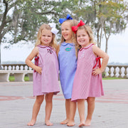 Florida Embroidered Royal Blue Dress