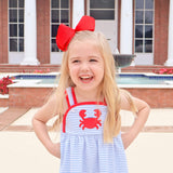 Coastal Crab Blue Stripe Skyler Dress