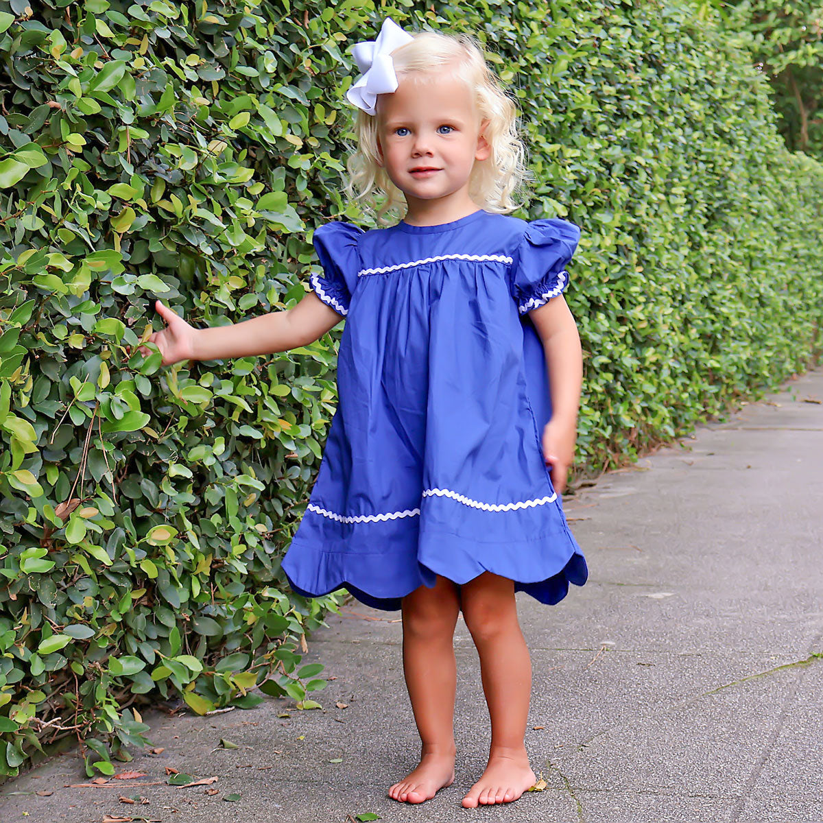 Royal Blue Ric Rac Dress