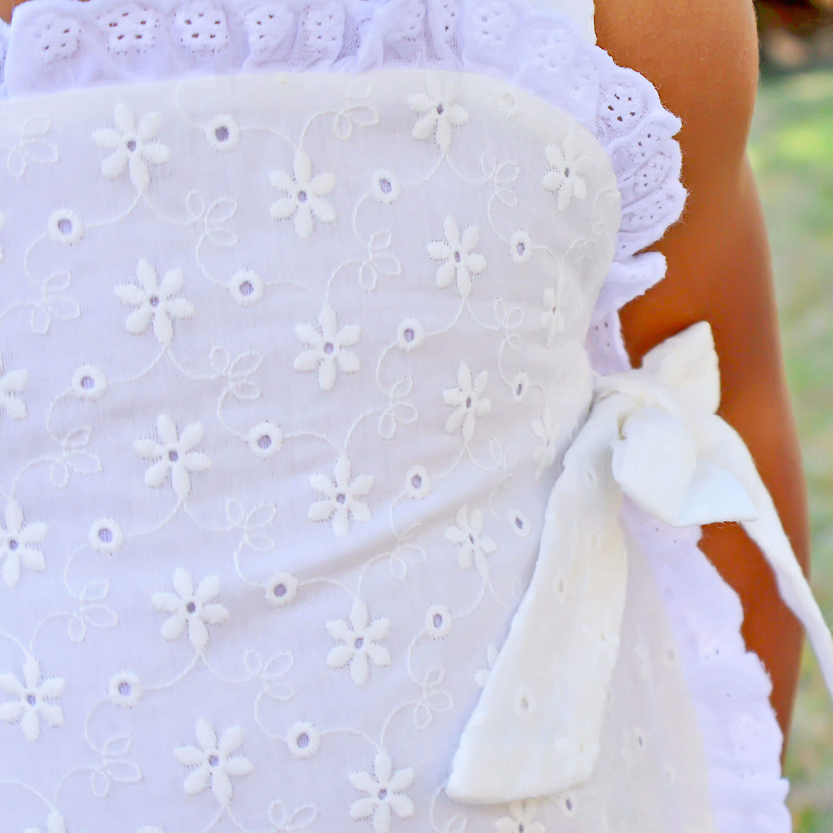 White Eyelet Lydia Dress