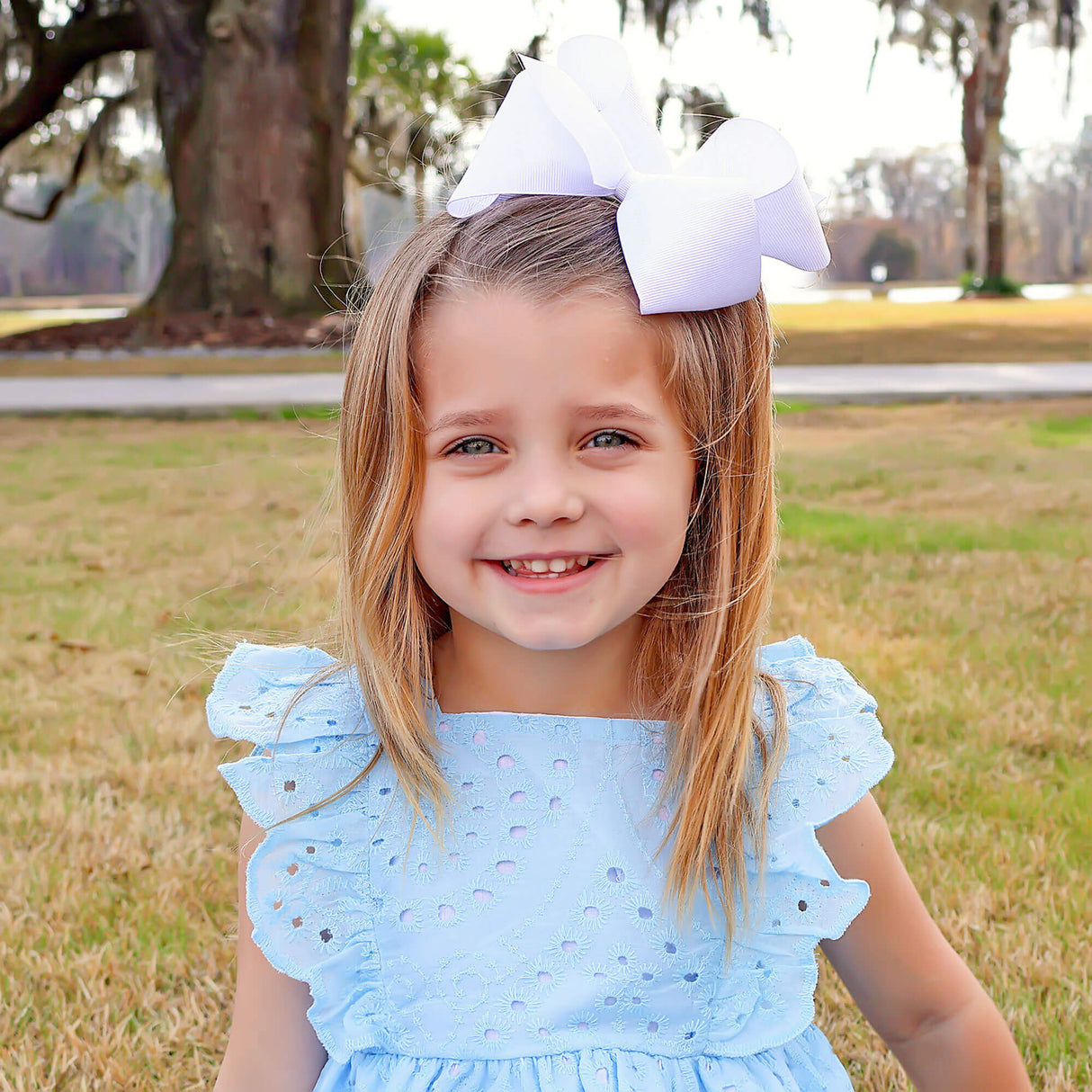 Light Blue Eyelet Dress