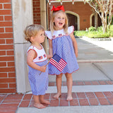 American Flag Blue Stripe Amelia Dress