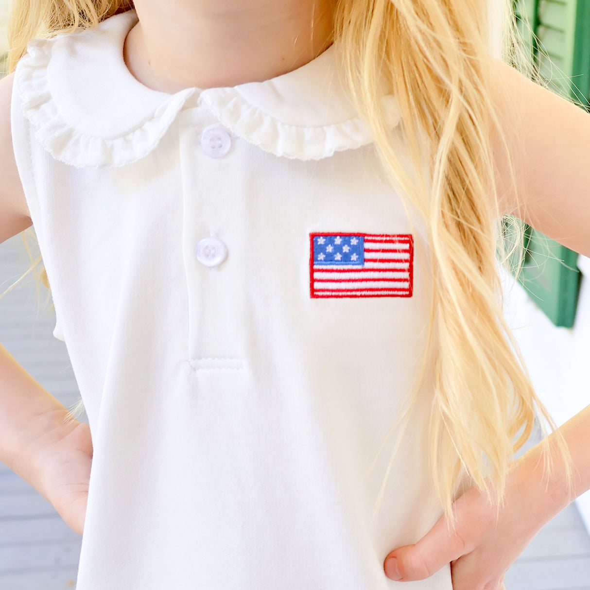 Patriotic Spirit White Terry Ruth Dress
