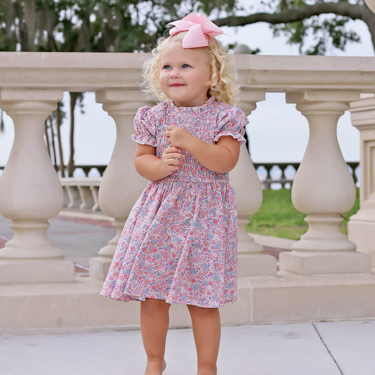 Flowers in Paris Smocked Ariella Dress – Classic Whimsy