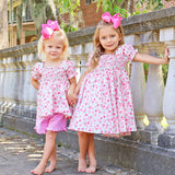 Rose Garden Floral Smocked Hannah Short Set