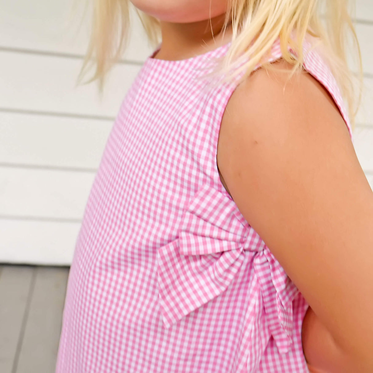 Light Pink Gingham Eleanor Dress