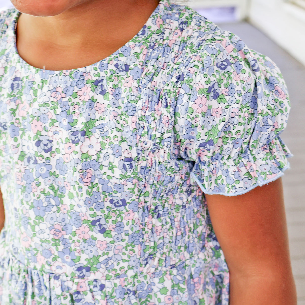 Butchart Garden Blue Skirt Bubble