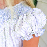 Watercolor Bloom Smocked Bishop Dress