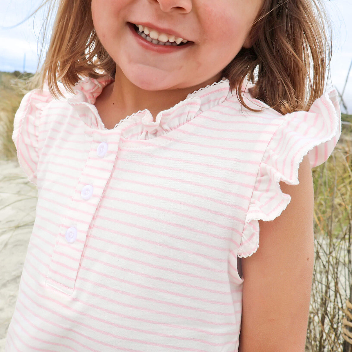 Light Pink Stripe Nicole Dress