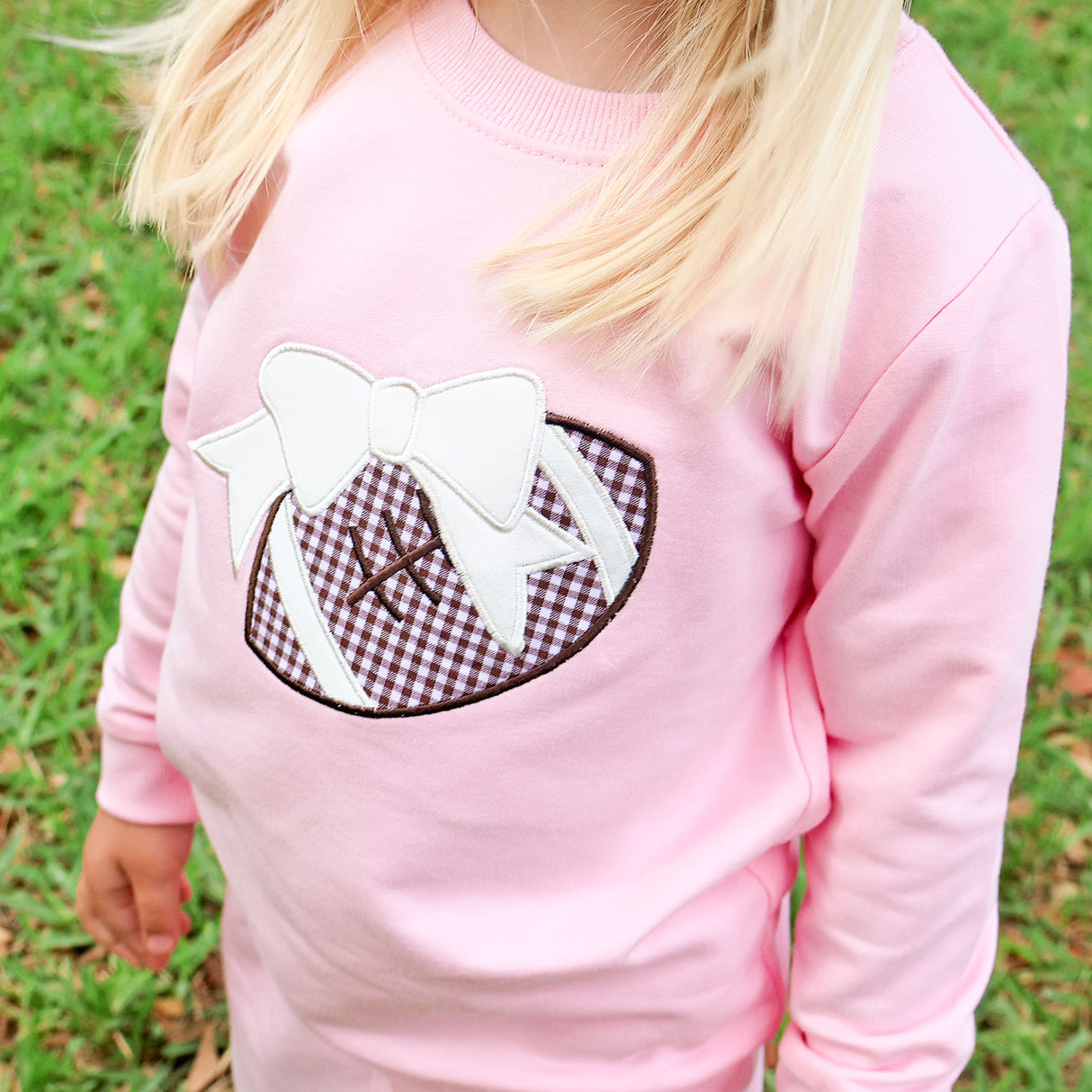 Football Bow Pink Jogger Set