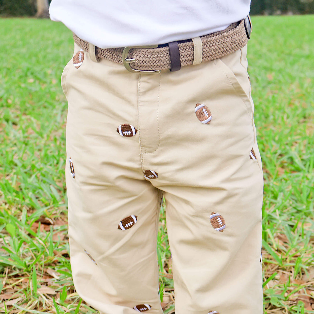 Football Tan Schiffli Standard Pants