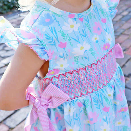 Petunia Floral Smocked Beverly Dress