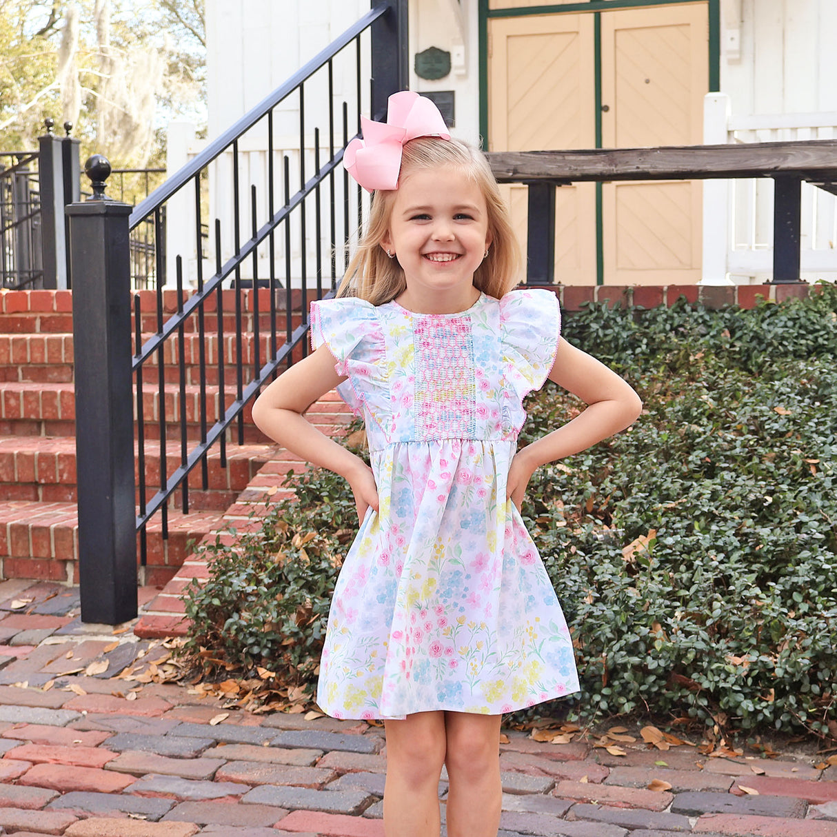 Sweet Floral Smocked Rachel Dress