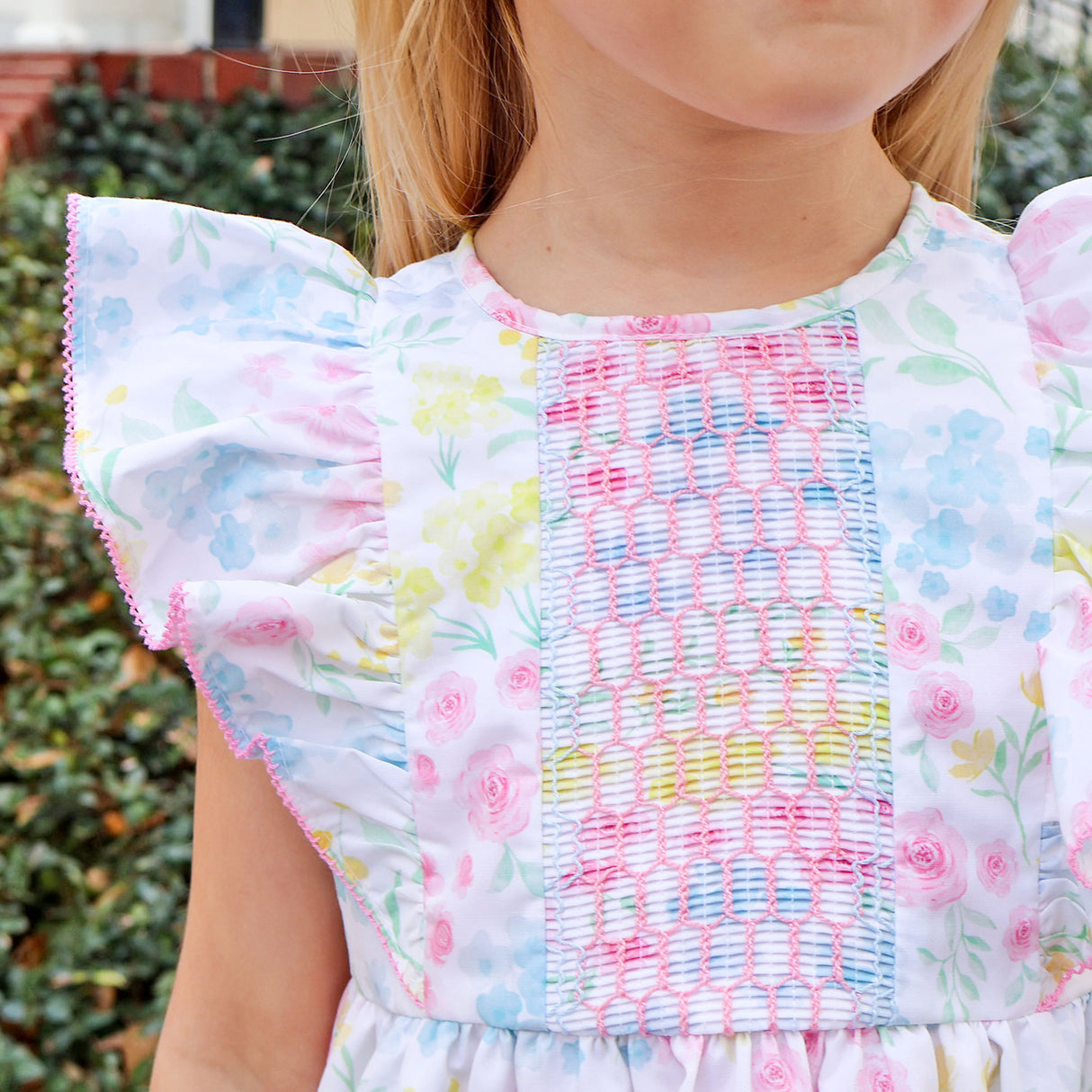 Sweet Floral Smocked Rachel Dress