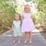 Spring Days Pink & Light Green Gingham Kate Dress