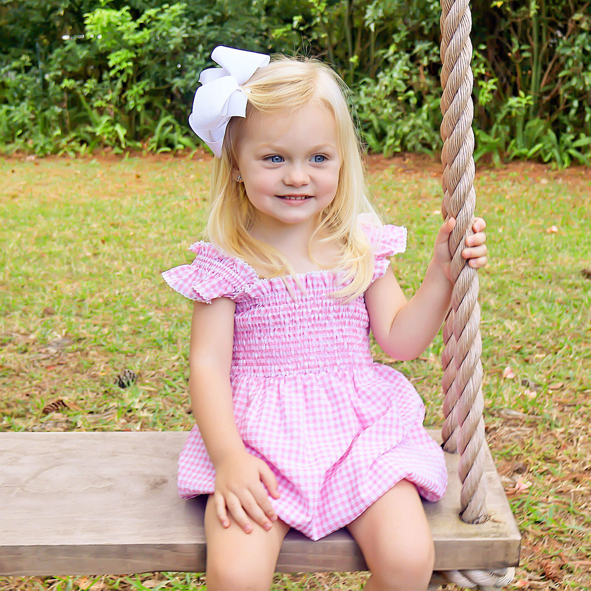 Light Pink Gingham Willow Bubble