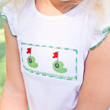 Golf Pin Green Gingham Short Set