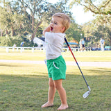 Golf Tee Green Terry Polo Short Set