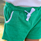 Golf Tee Green Terry Polo Short Set