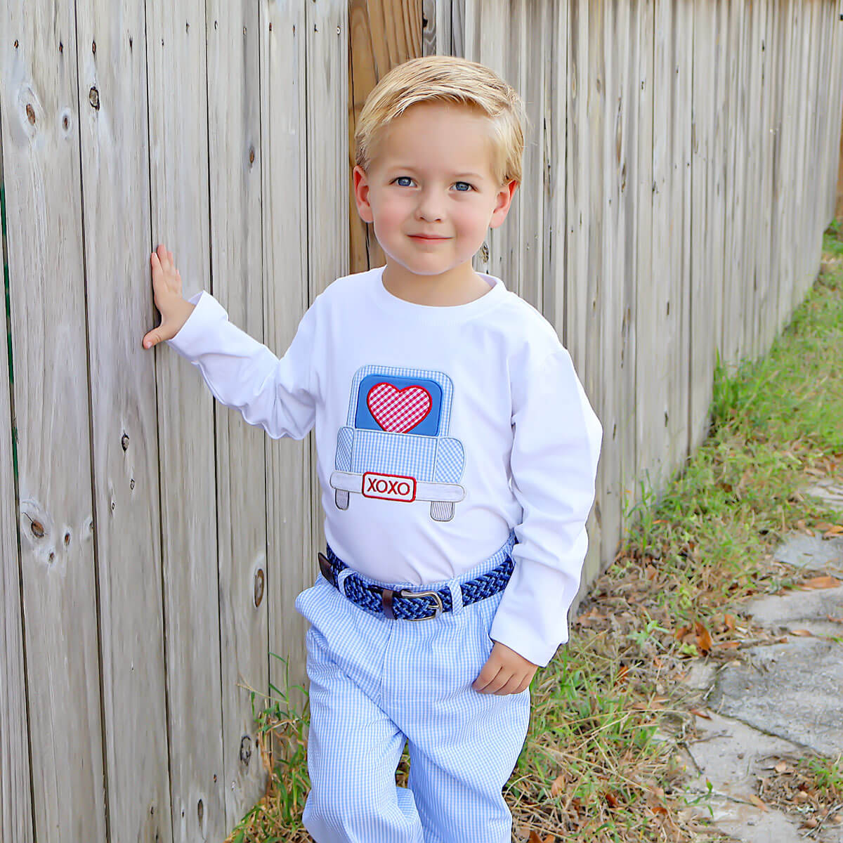 Heart Truck White Long Sleeve Shirt