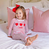 Sweet Valentine Red Stripe Pajamas