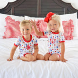 Easy as 123 White Short Pajamas