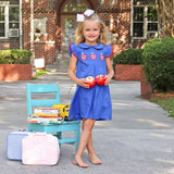 Apple Trio Royal Blue Claire Dress