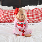 Apple Trio Pink Gingham Pajamas