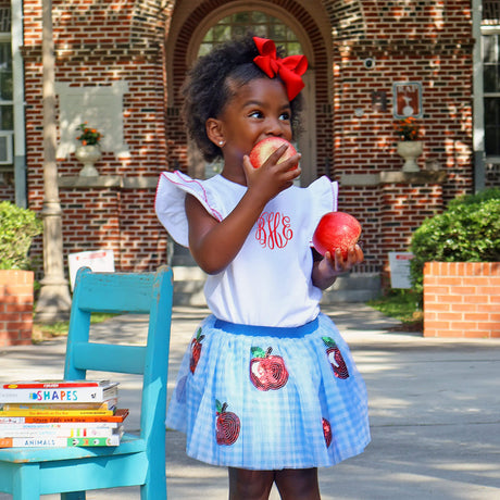 Apple Sequin Tutu Skirt