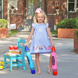 School Adventure Blue Windowpane Grace Dress