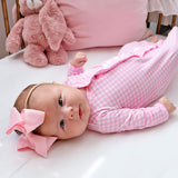 Pink Gingham Layette Gown