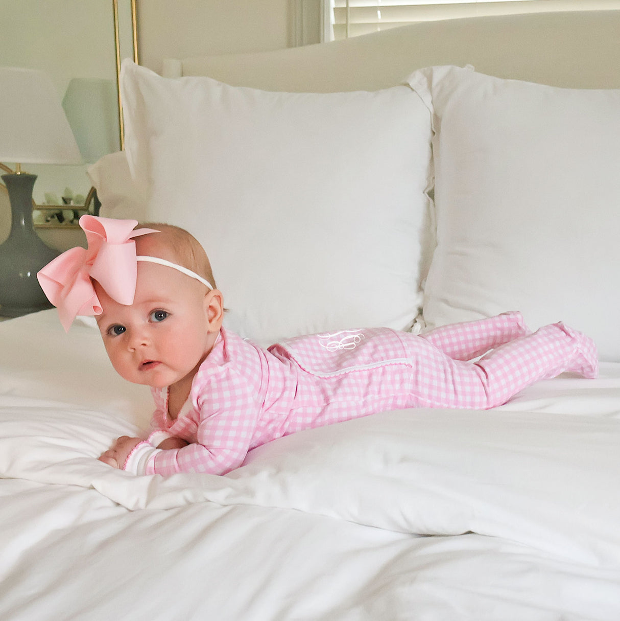 Gingham Zip Sleeper
