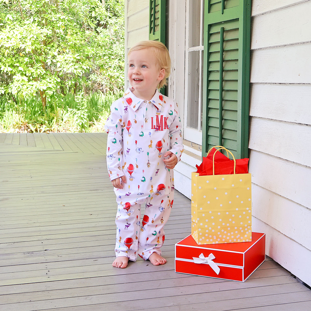 Birthday Balloon Polo Romper