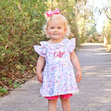 Birthday Girl Ruffle Collared Bloomer Set