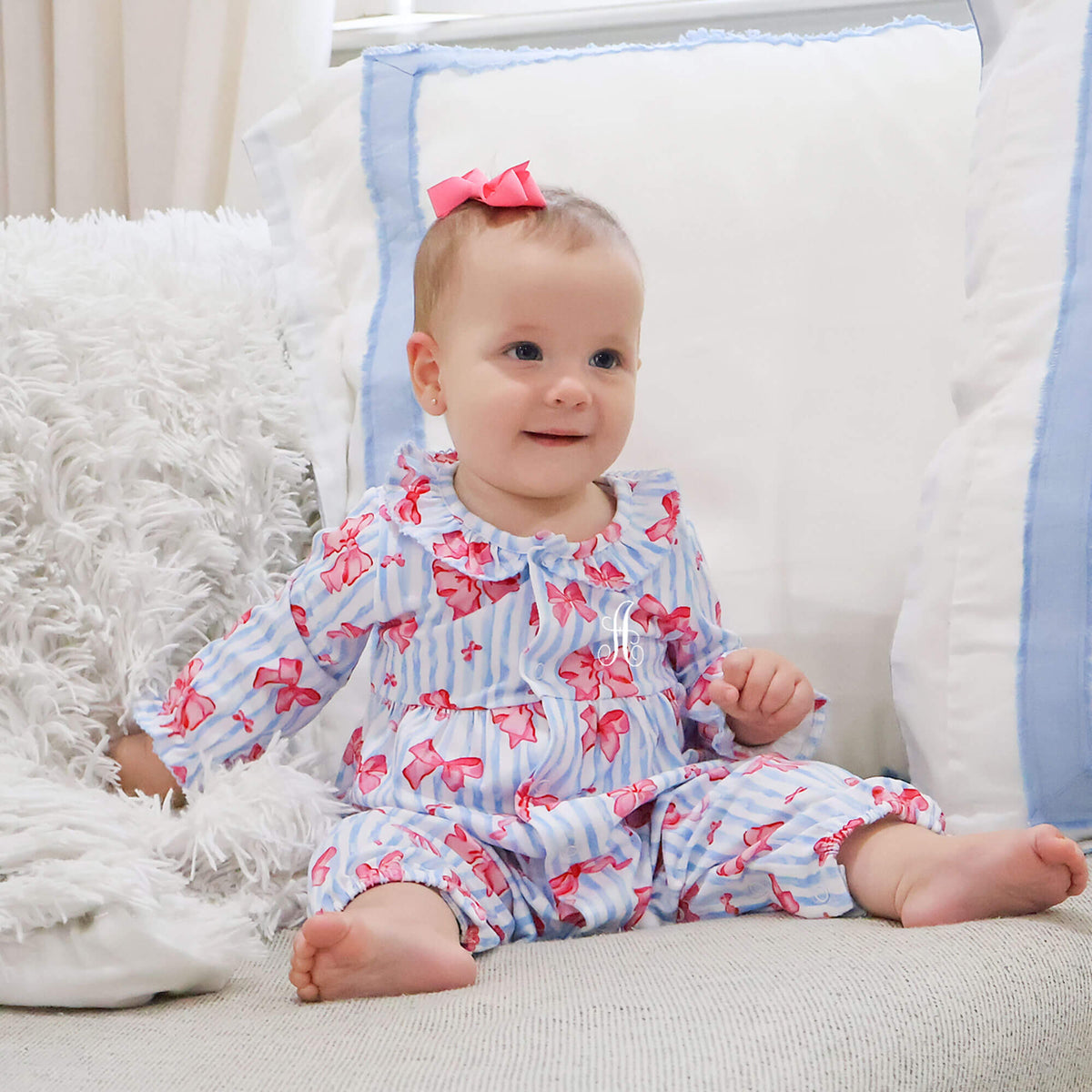 Bow Beauty Ruffle Sleeper