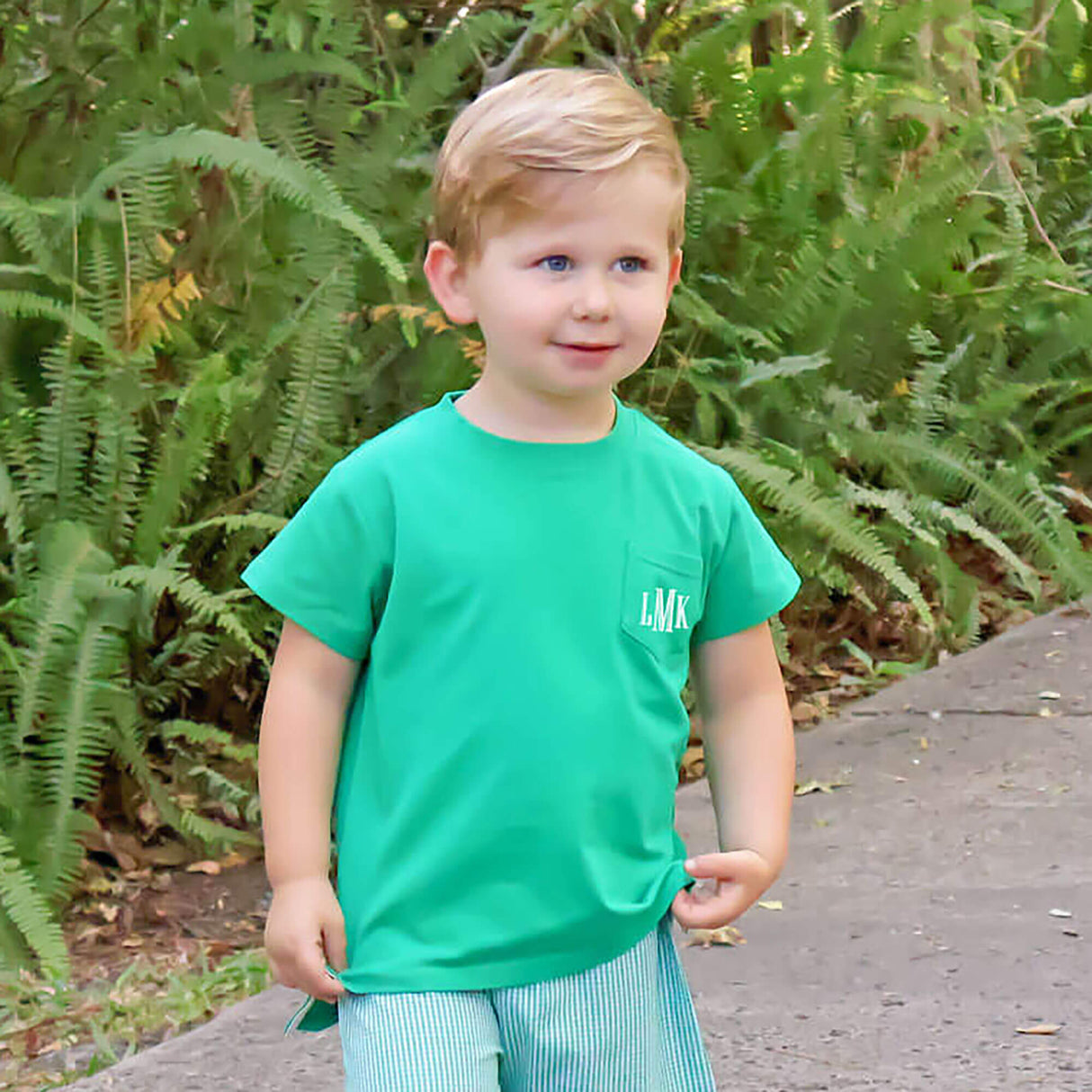 Green Short Sleeve Pocket Shirt