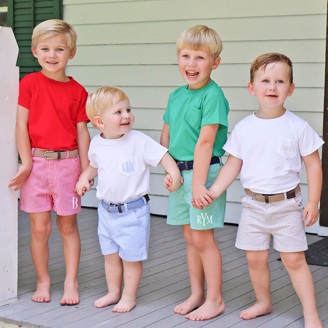 Solid Short Sleeve Pocket Shirt