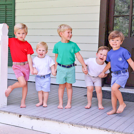 Gingham Standard Shorts Tan