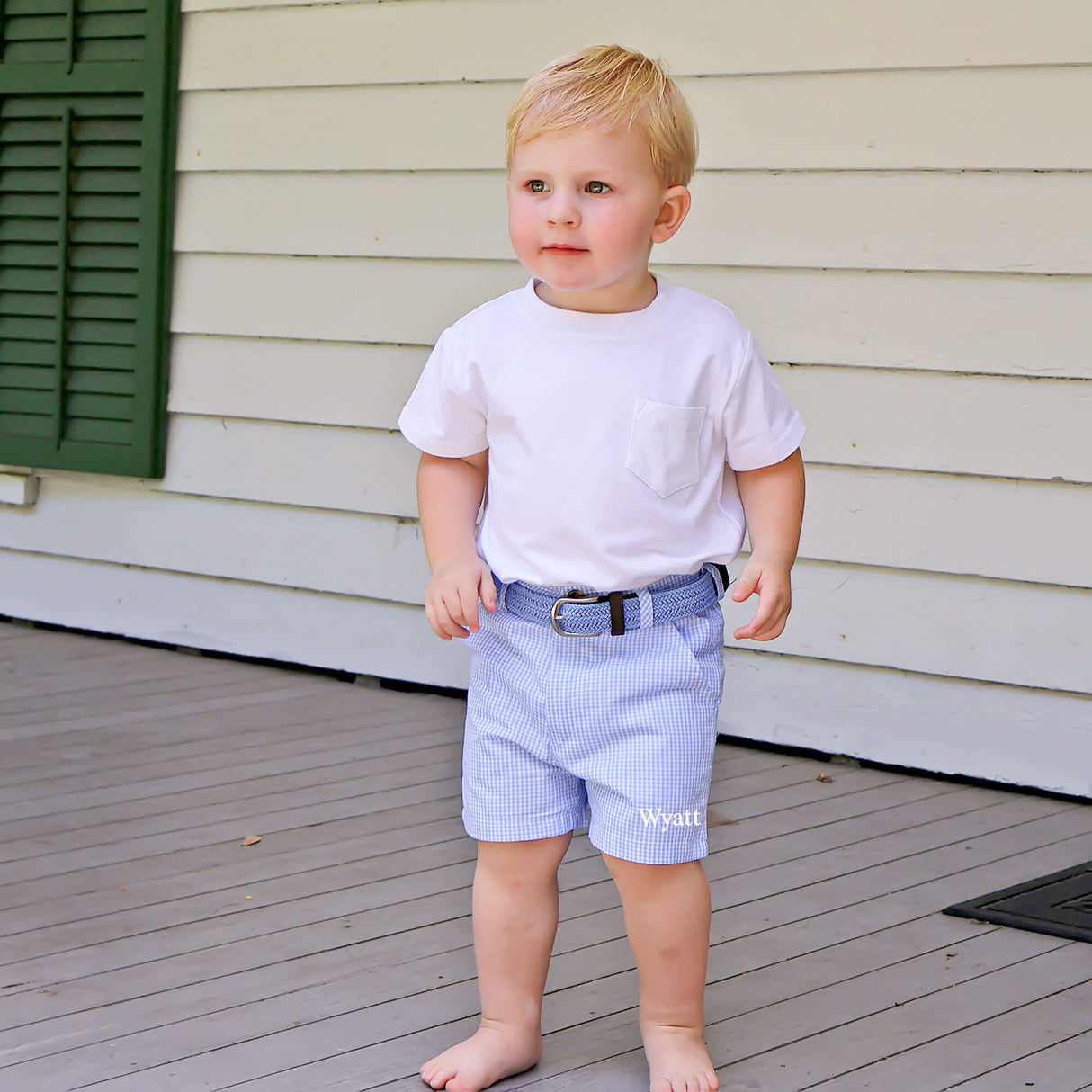 Gingham Standard Shorts Blue