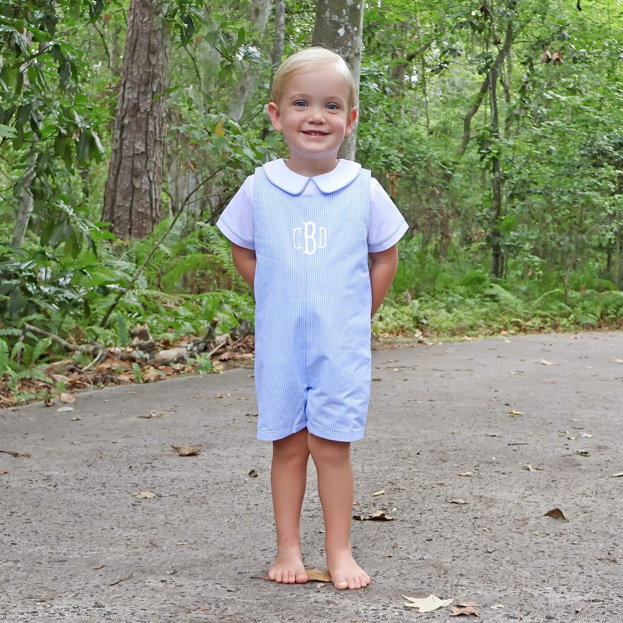 Gingham Jon Jon Blue