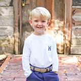 White Long Sleeve Pocket Shirt