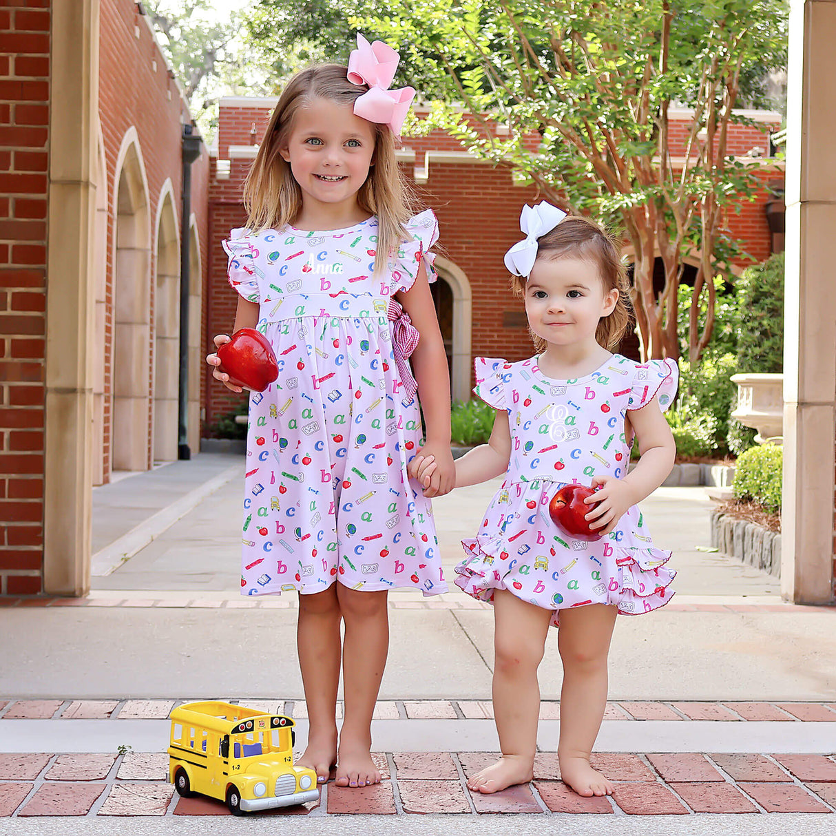 Easy as ABC Pink Ruffle Bubble