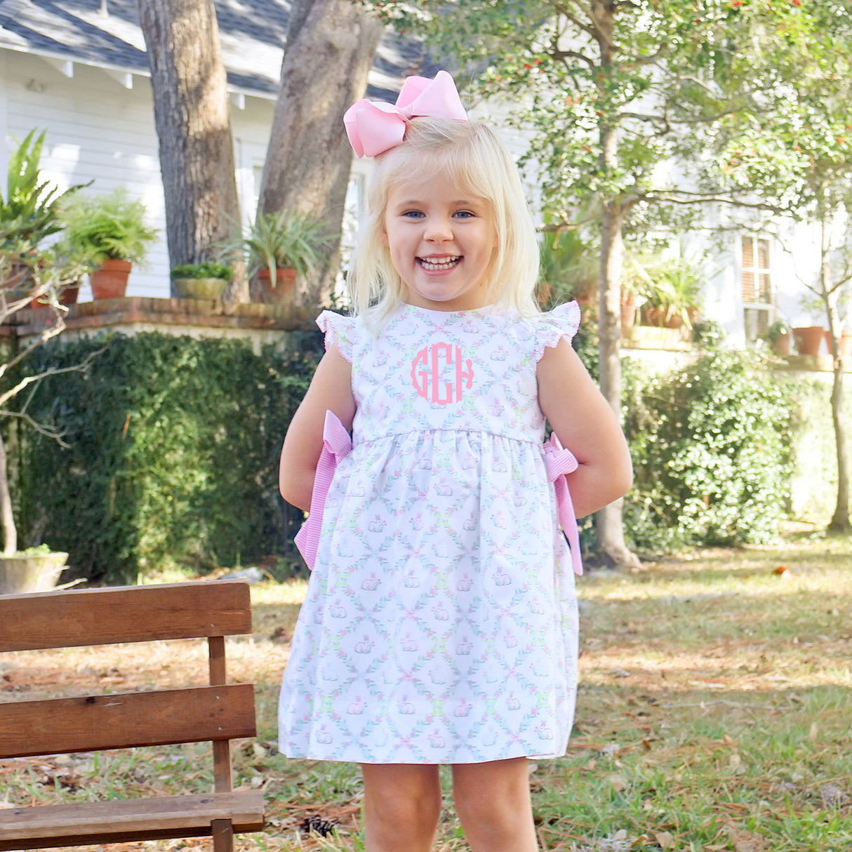 Easter Floral Pink Avery Dress