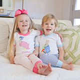 Storybook Friends Pink Stripe Pajamas