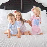 Baby Lamb Pink Stripe Short Pajamas