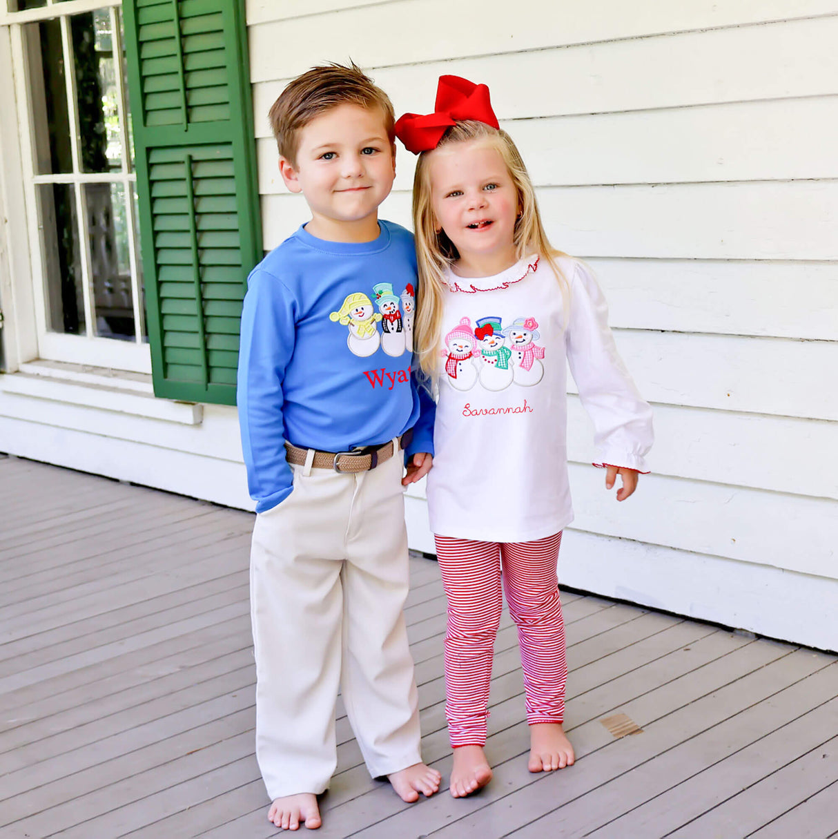 Snowman Royal Long Sleeve Shirt