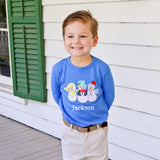 Snowman Royal Long Sleeve Shirt
